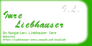 imre liebhauser business card